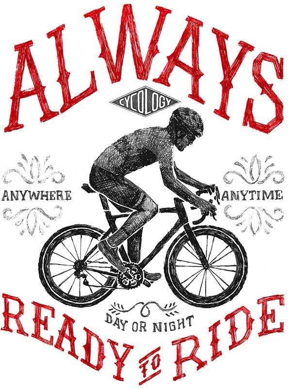 Always Ready to Ride Men's T-shirt Green - Image 2