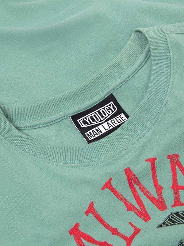 Always Ready to Ride Men's T-shirt Green - Image 4