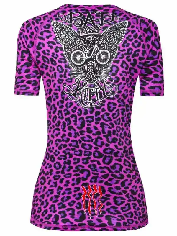 Badass Kitty Women's MTB Jersey - Image 2