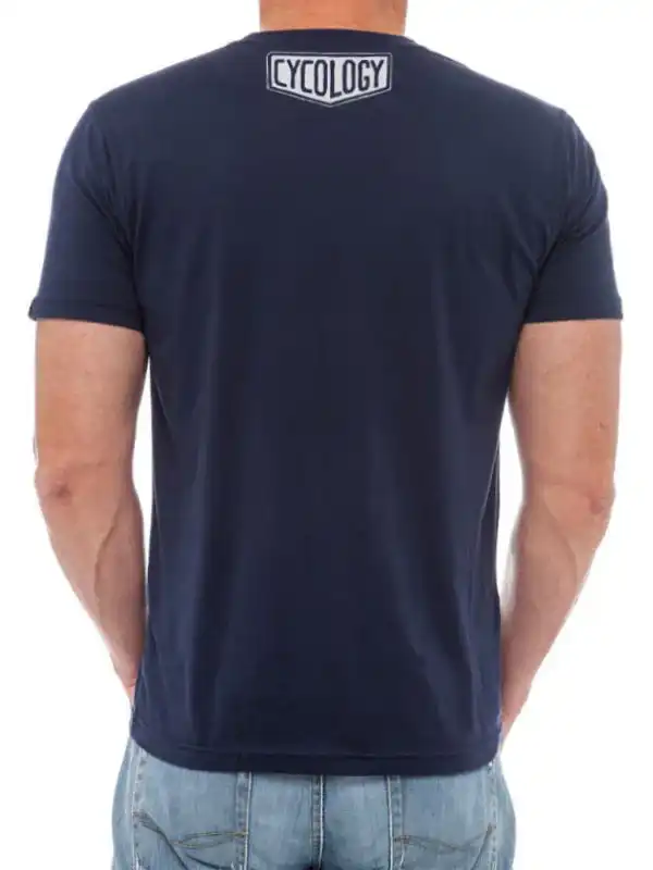 Bike It List Men's T shirt Navy - Image 4