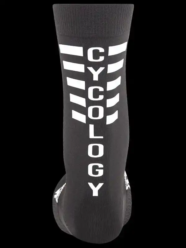Cycology Reflective Logo Cycling Socks Black - Image 3