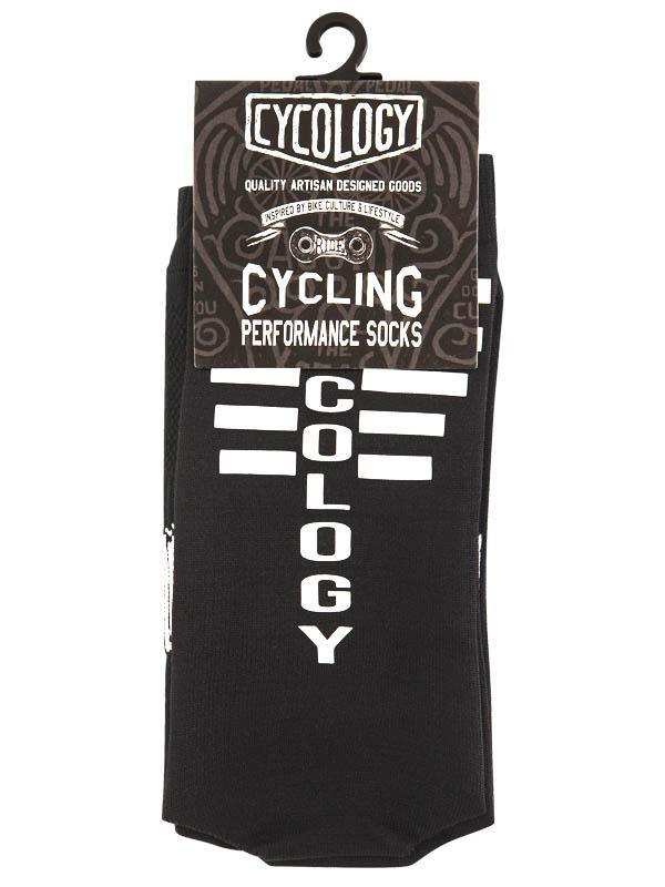 Cycology Reflective Logo Cycling Socks Black - Image 4
