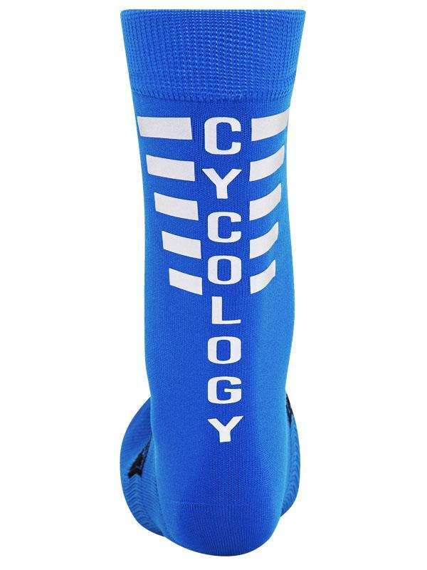 Cycology Reflective Logo Cycling Socks Blue - Image 2