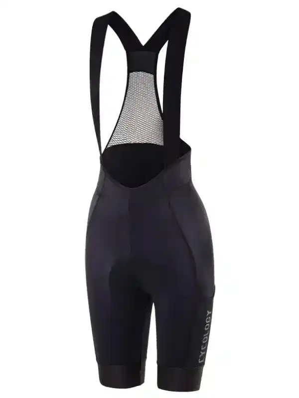 Women's Cargo Bib Shorts Black
