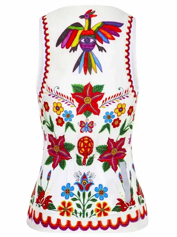 Frida Women's Sleeveless Jersey White - Image 2