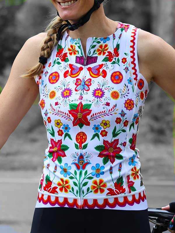 Frida Women's Sleeveless Jersey White - Image 3