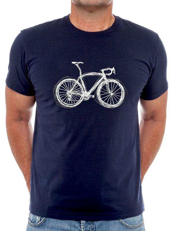 Just Bike Men's T-shirt Navy