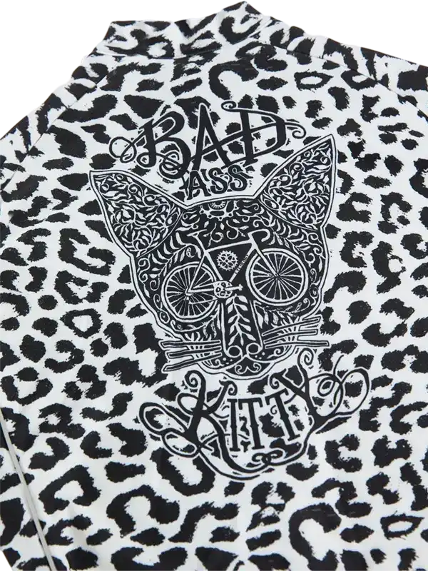 Kitty Women's Winter Long Sleeve Jersey White - Image 4