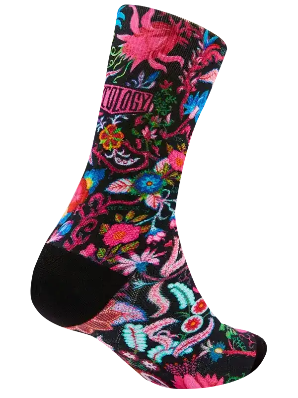 Secret Garden Cycling Socks Black - Image 4