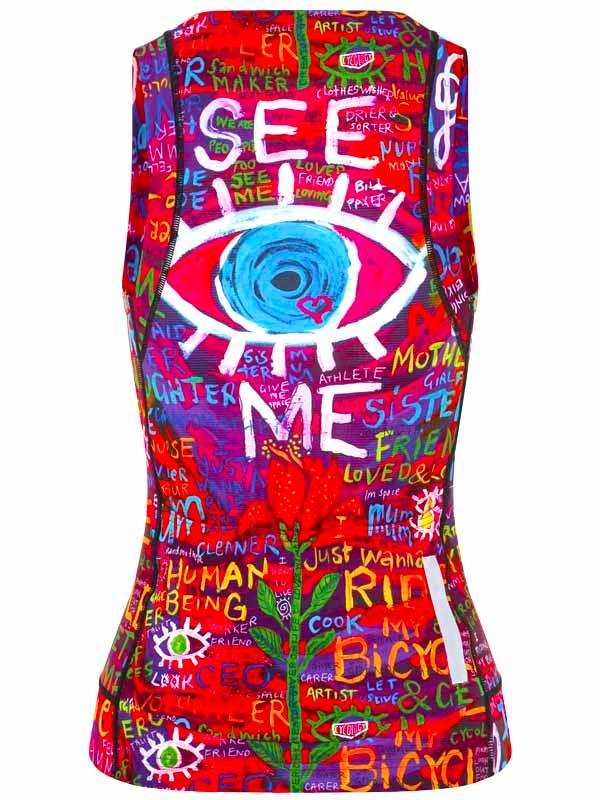 See Me Women's Sleeveless Jersey - Image 2