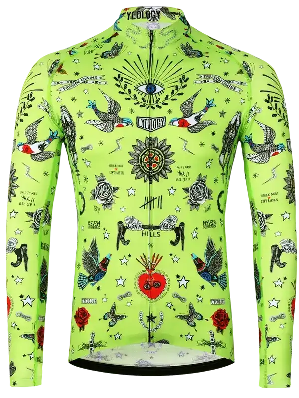 Tattoo Men's Summer Long Sleeve Jersey