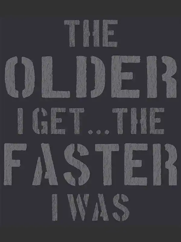 The Older I Get Men's T-shirt Charcoal - Image 2