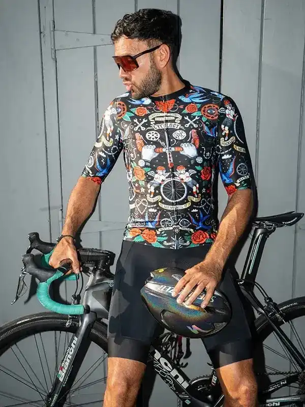Velo Tattoo OG Men's Pro Jersey - Image 3